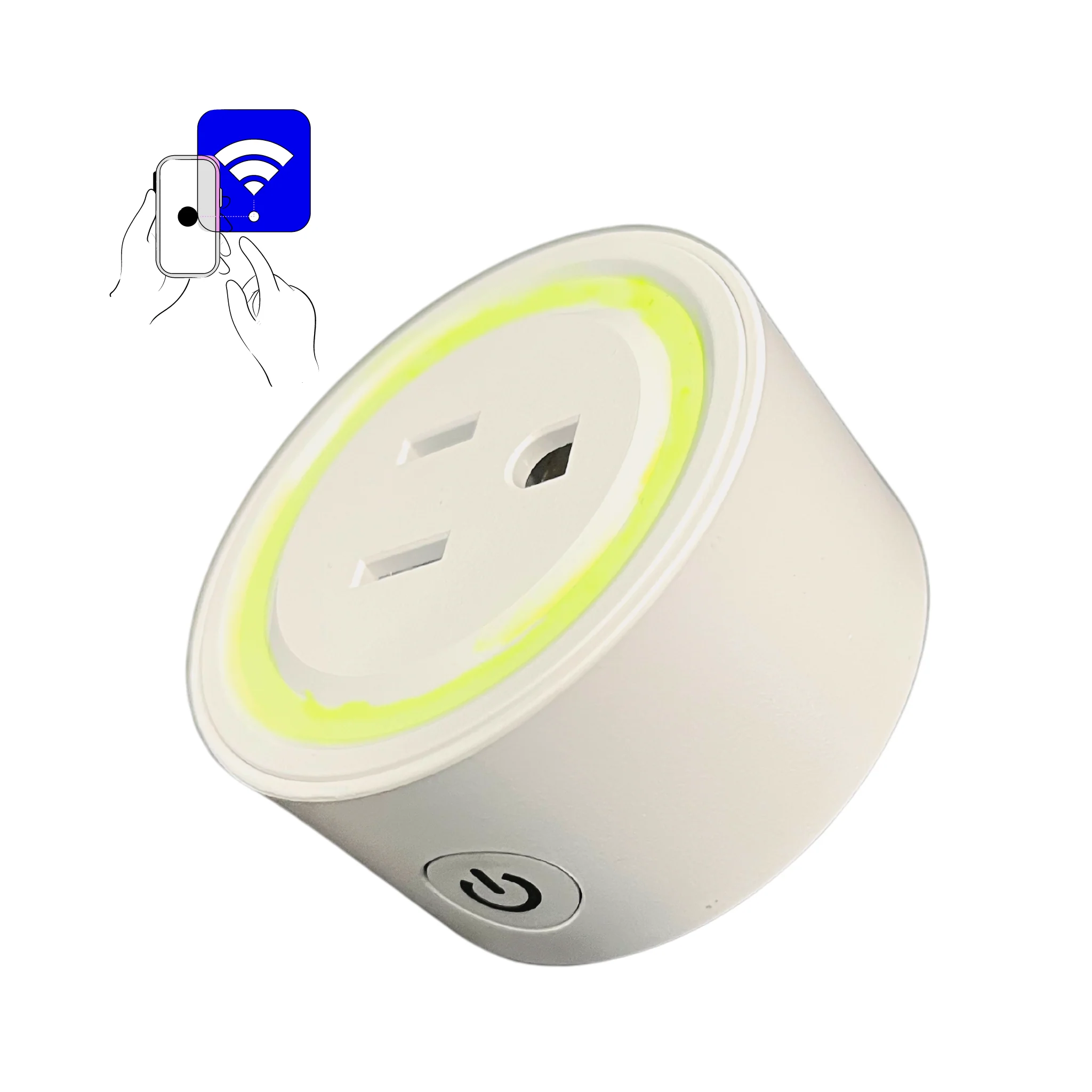 How does the white plug design seamlessly complement any decor in the 240 volt smart plug?