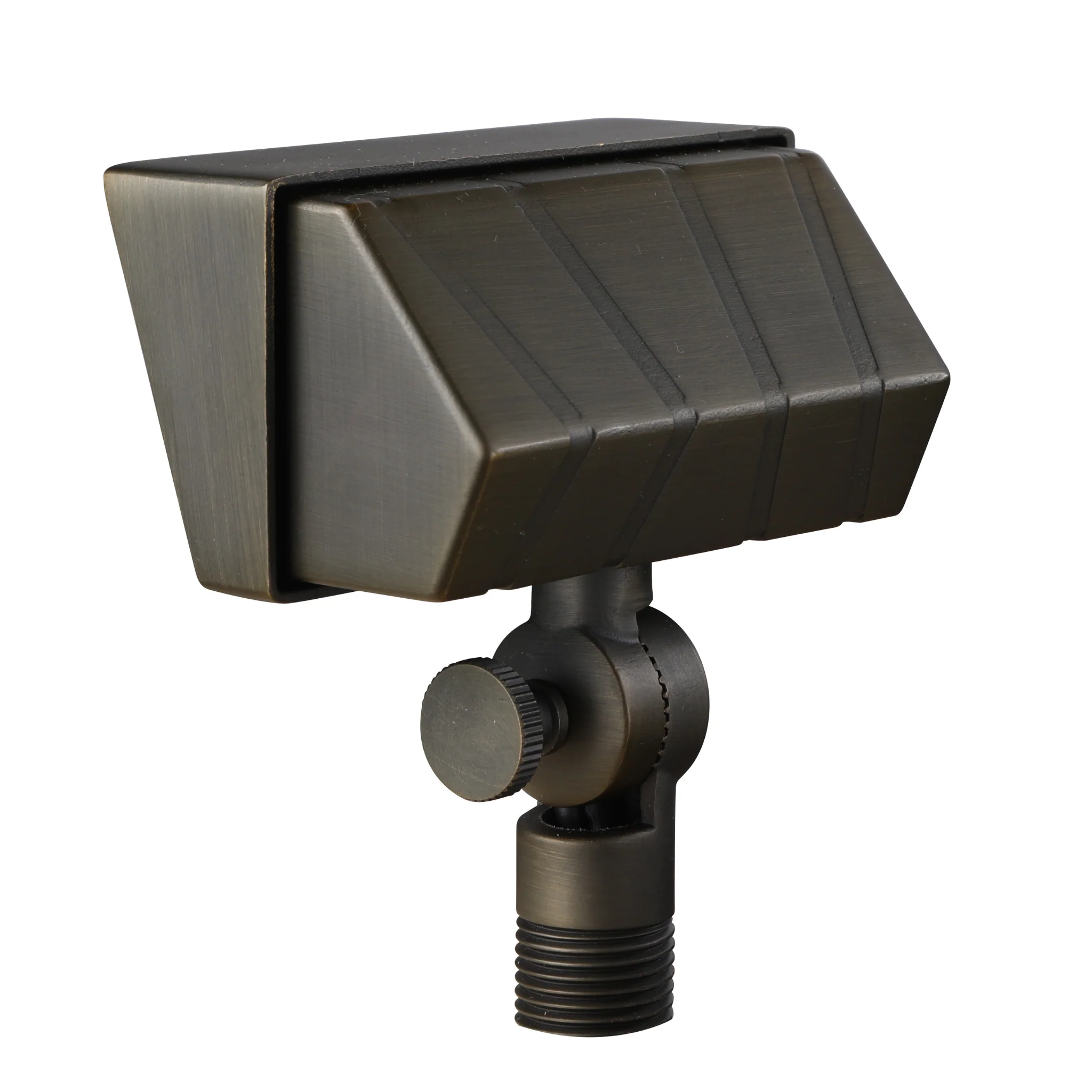 How is shipping calculated for the Top-Notch™ Illuminator Brass Flood Antique Outdoor Light at checkout?