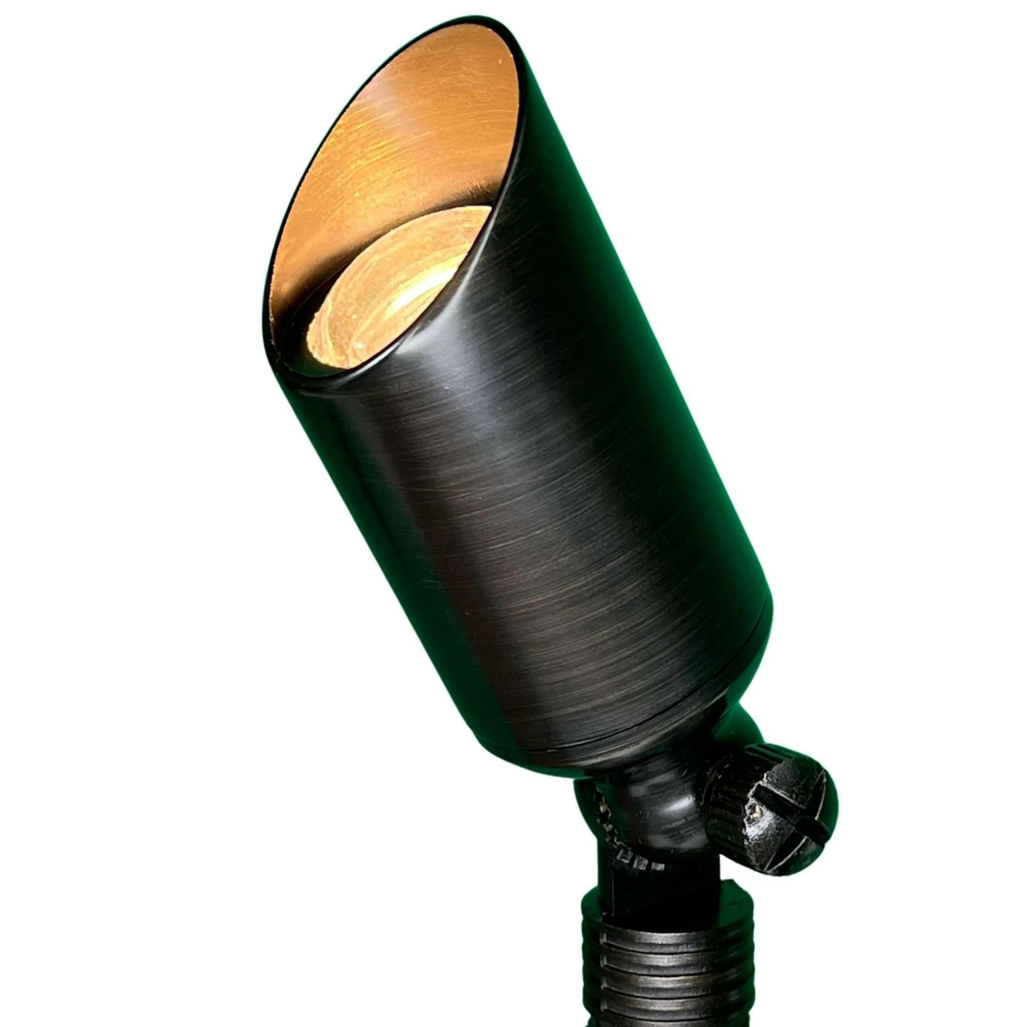 What's Top Notch Landscape Lighting's suggestion for brass spotlights?