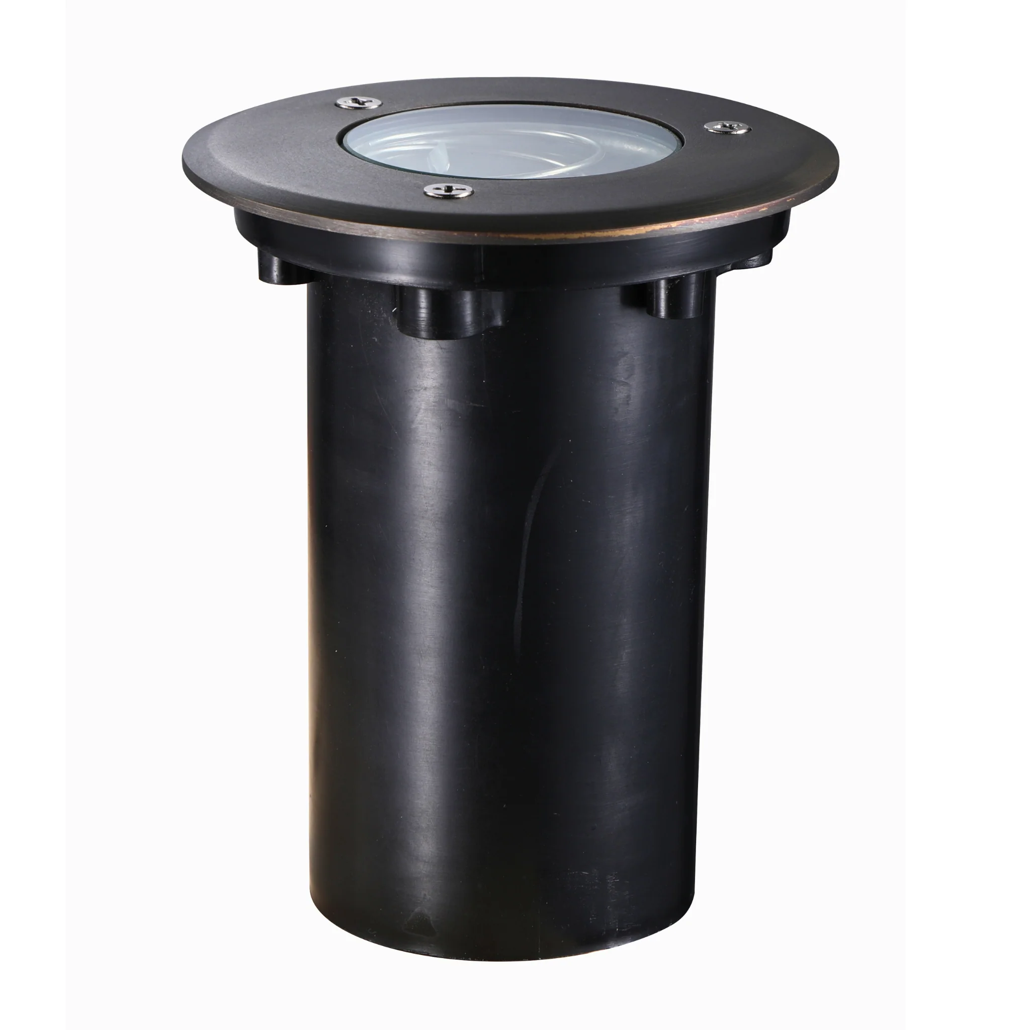 What are the advantages and characteristics of the outdoor well light "Top-Notch™ The Graveyard In-Ground Outdoor Well Light (Brass) 4.67"Hx3.93"W"?