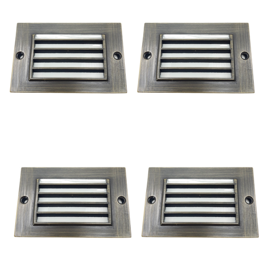 Top-Notch™ Classic Brass Step & Deck Light (4 Pack)-Antique Bronze