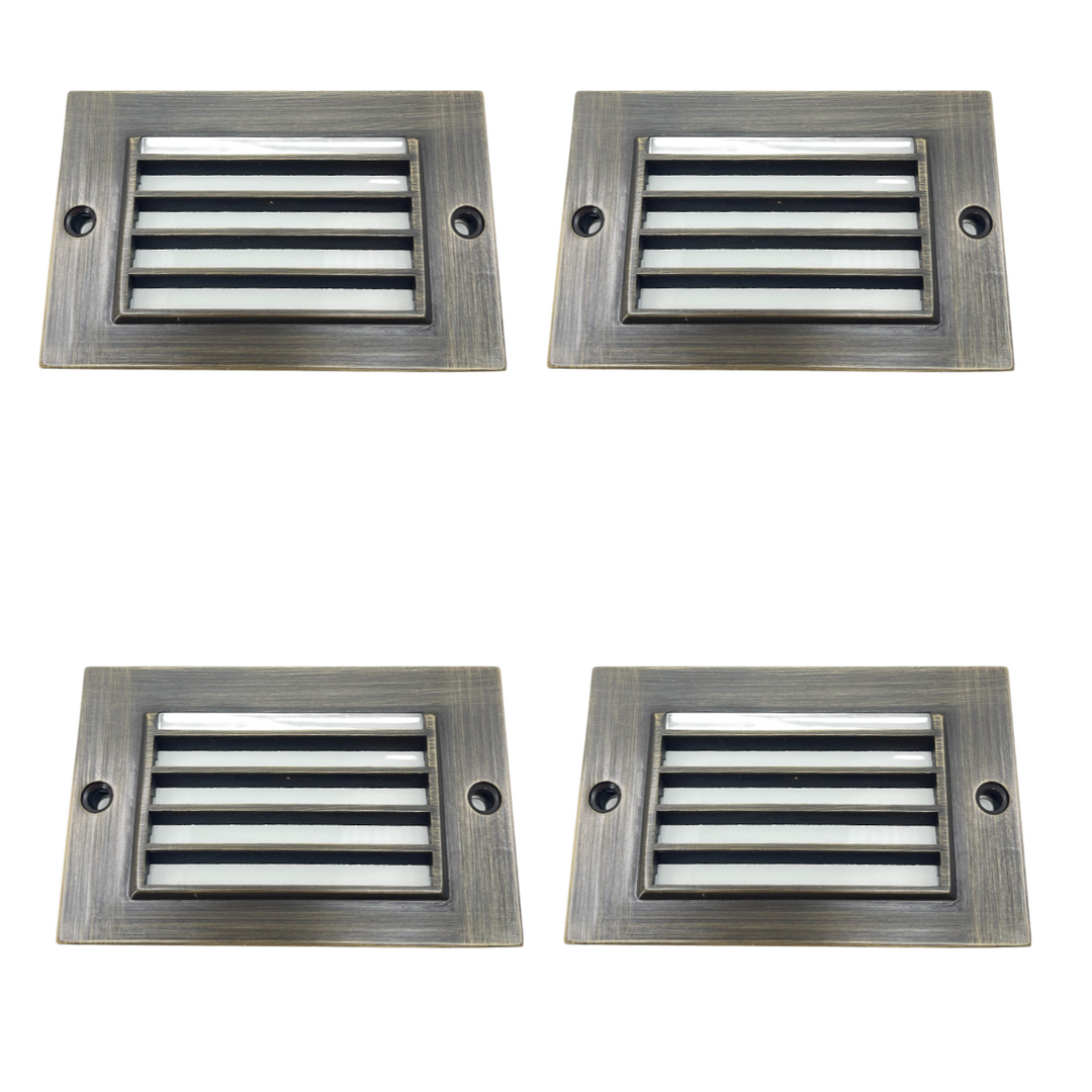 Top-Notch™ Classic Brass Step & Deck Light (4 Pack)-Antique Bronze