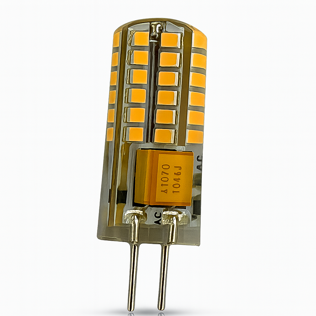 TopNotch™ T3 LED Bulb 2.5Watt, 2700k, 4-pack, 12v, Silicone Potted, Bi-pin G4 base, Weatherproof, Dimmable, CRI: 95+, GeTⓇ,9-17VAC,2.5w.