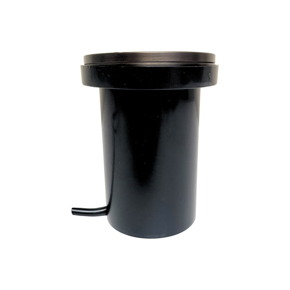 Top Notch In-Ground Well Light Fixture with Solid Brass Cover (Flat), Oil Rubbed Bronze Finish (4 Pack)