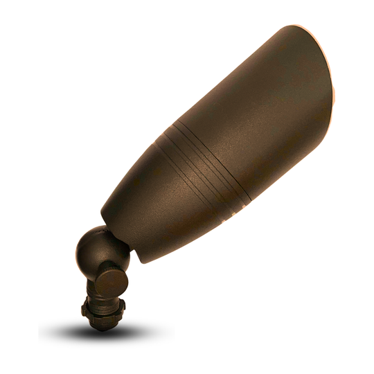 Top Notch Co Solid Aluminum Outdoor Landscape Spotlight (4 Pack) 12V Heavy Duty Low Voltage LED Spot Light Waterproof for Garden and Yard Up Lighting, Bronze, Fixture Without Bulb