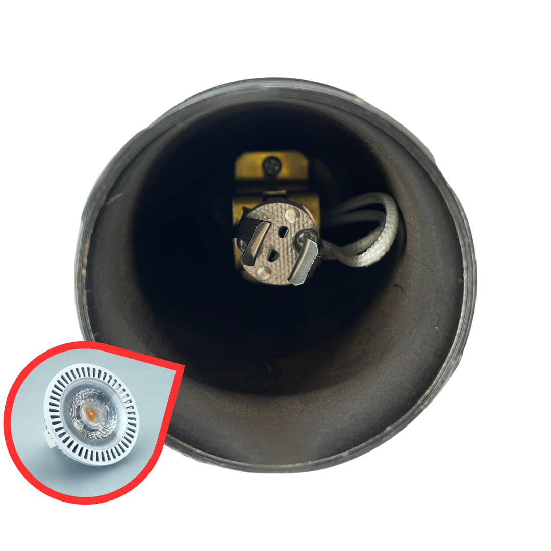 Top Notch Co Solid Brass Outdoor Landscape Spotlights (4 Pack) 12V LED Spot Light Waterproof for Garden and Yard Up Lighting, Brushed Antique Bronze Finish Accent Lighting Fixture Without Bulb