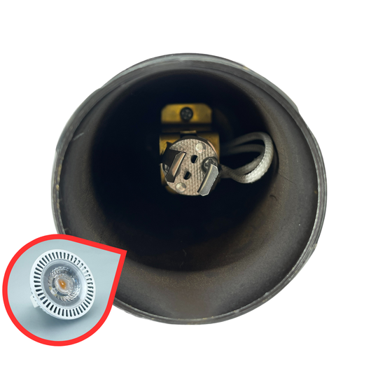 Top Notch Co Solid Brass Outdoor Landscape Spotlights (4 Pack) 12V LED Spot Light Waterproof for Garden and Yard Up Lighting, Brushed Antique Bronze Finish Accent Lighting Fixture Without Bulb