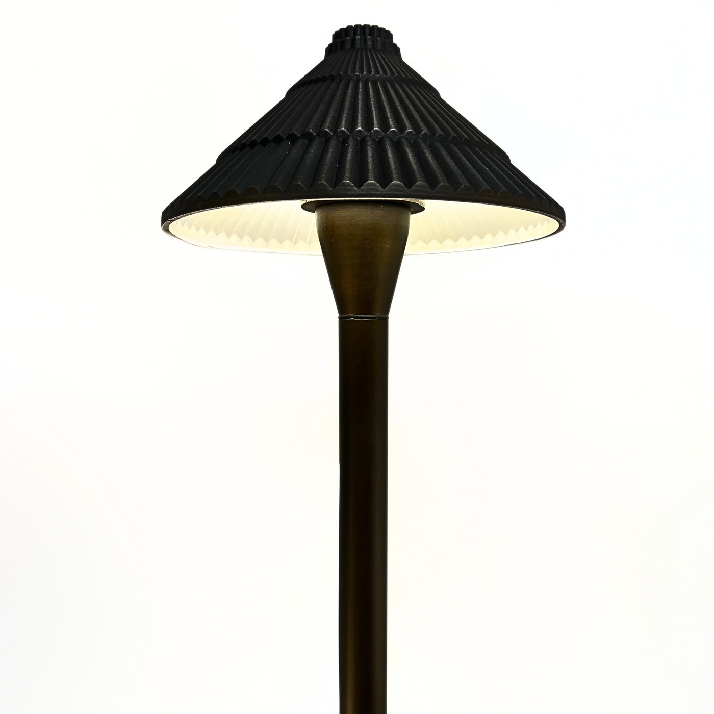 TIKI PATH 23.88"H x 7.25"L x 1"W, Brass Tiki Light, Bronze, G4, 72" | Top Notch Landscape Lighting