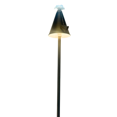 Tiki Torch Light 2in1 - 61"H x 7.63"L x1"W, Brass, Light-Bronze, G4, 72" | Top Notch Landscape Lighting