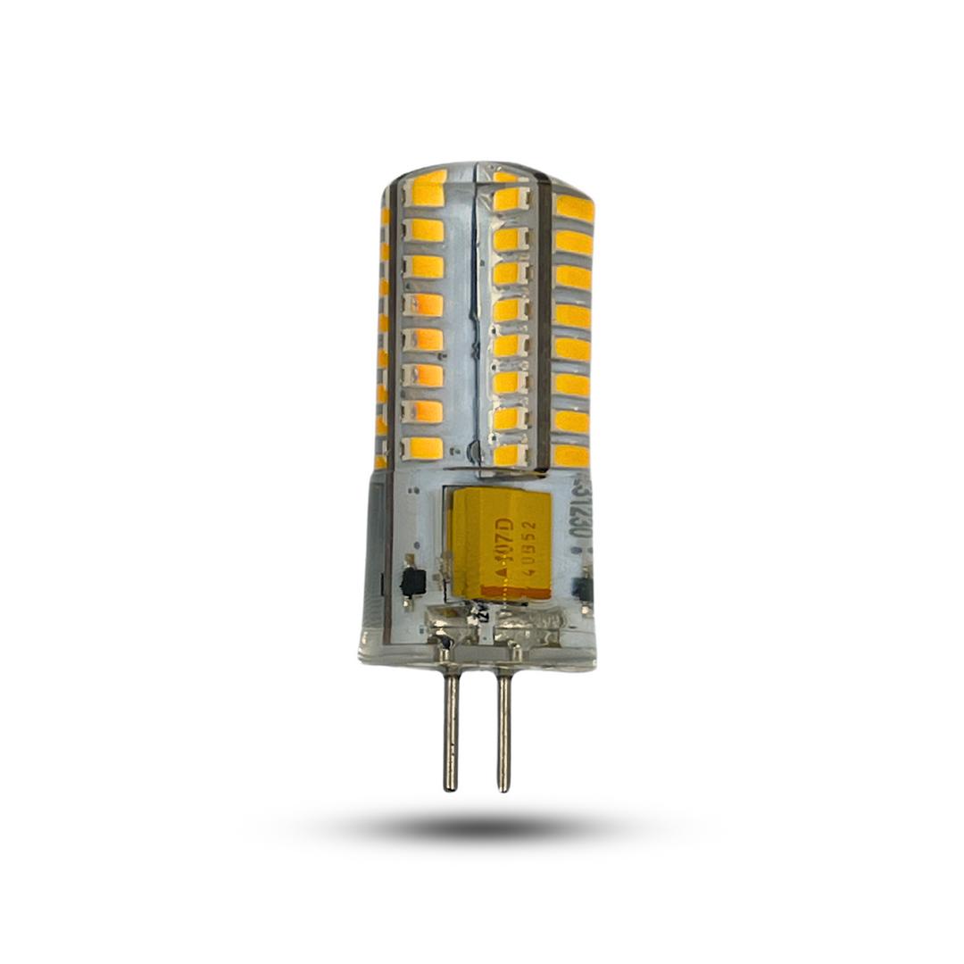 TopNotch™ T3 LED Bulb 3.5Watt, 3000k, 12v, Silicone Potted, Bi-pin G4 base, Weatherproof, Dimmable, CRI: 95+, GeTⓇ,9-17VAC, 3.5w.