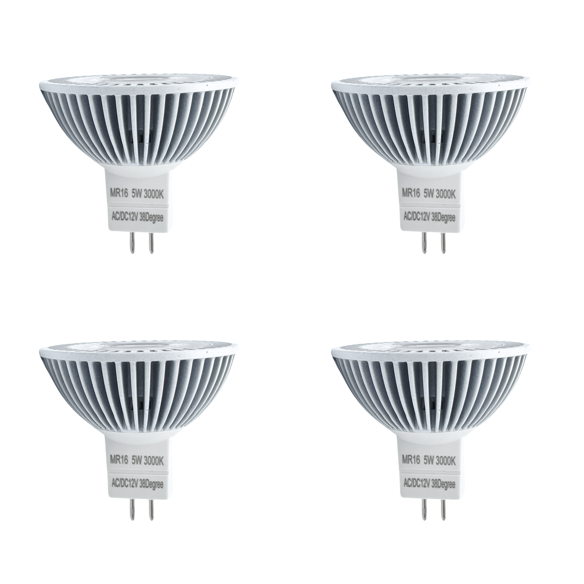 Luxe MR16 LED Bulb 5 Watt, 3000k Dimmable-CRI (90+)-Beams 38° (50000k ...
