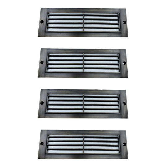 Top-Notch™ Classic Brass Step & Deck Light (4 Pack) Drop-In LED Outdoor Light 8.75"