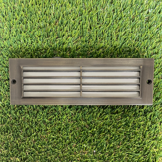 Top-Notch™ Classic Brass Step & Deck Light (Bronze) Drop-In LED Outdoor Light 8.75"