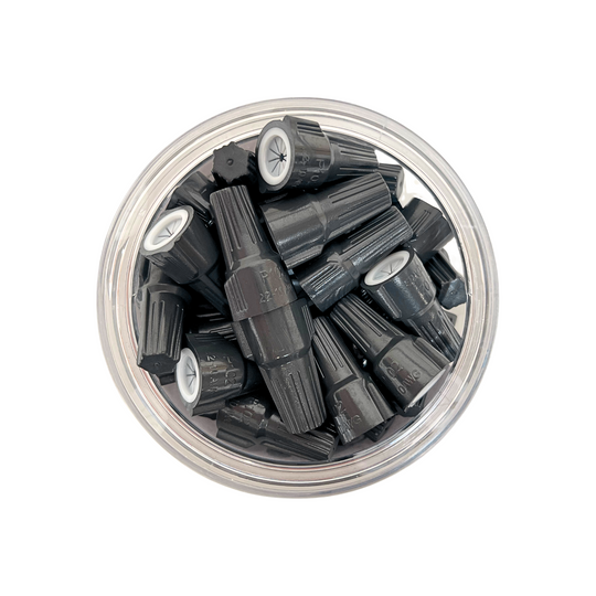 Wire Connectors (2Pk) For Landscape Lighting, Irrigation Weatherproof TopNotch - Elite Black/Gray