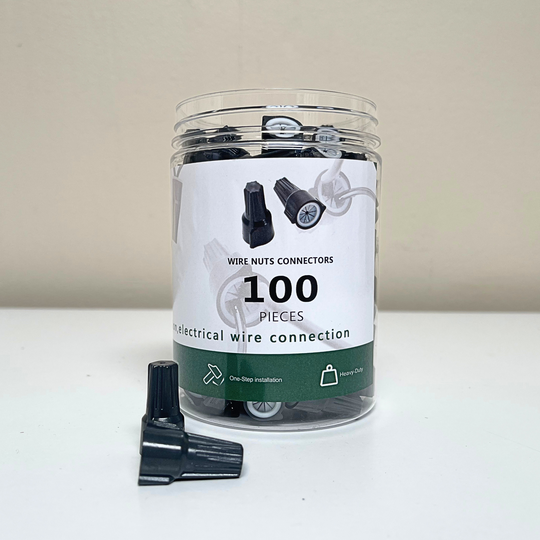 Wire Connectors (2Pk) For Landscape Lighting, Irrigation Weatherproof TopNotch - Elite Black/Gray