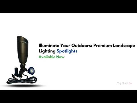 Outdoor Landscape Spotlight Brass - 12v 280 Degree Swivel G4 Base - Glare Protectant Shroud