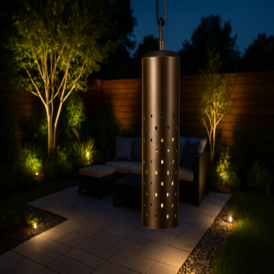 Top Notch Landscape Lighting Brass Low Voltage Pendant Light (4 Pack) Outdoor 12V AC Handing Tree Lights, Replaceable LED Bulb (Bulb not Included)