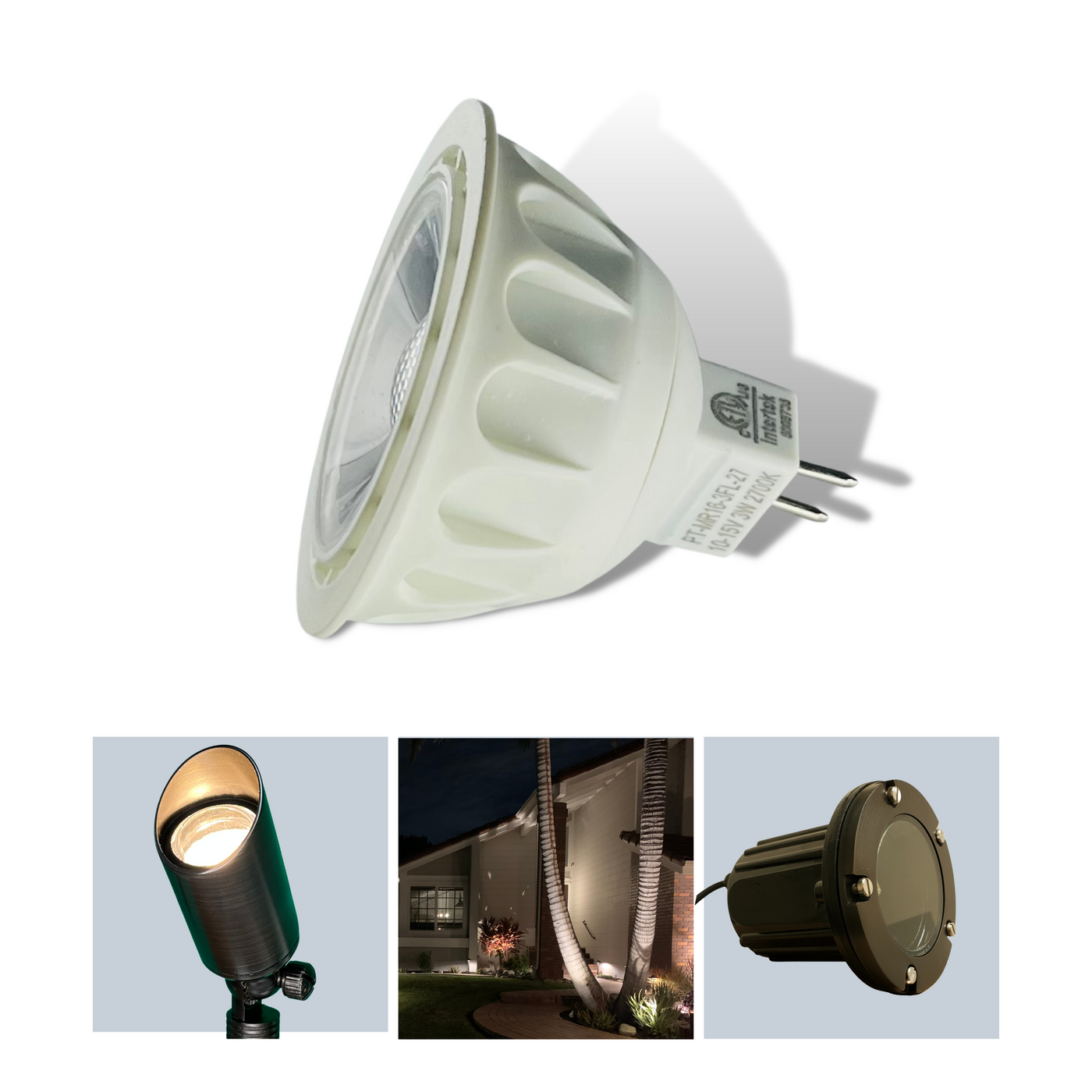 LED 7watt GU5.3 MR16 40° 5000K flood light bulb cool white dimmable low  voltage