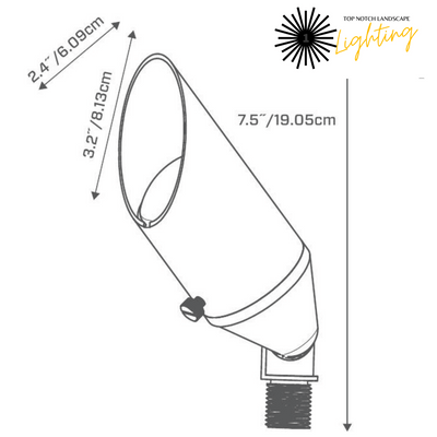 Top-Notch™ Rapture™ SpotLight (Bronze) With MR16 LED 2700K 30,000k Hours - Top Notch Landscape Lighting Top Notch Landscape Lighting